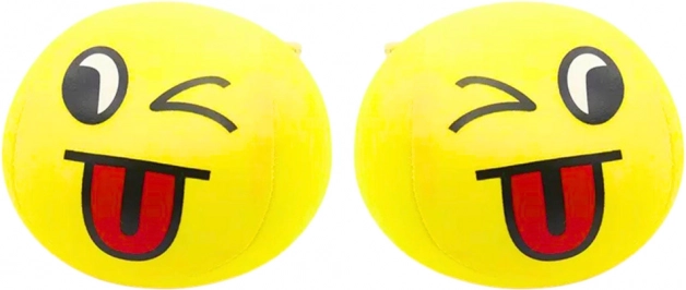 Weicher Emoji Ball Gelb 9 cm