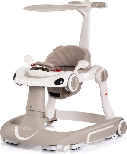 Interaktiver 5-in-1-Lauflernwagen Happy Walker – beige