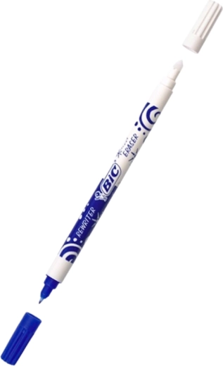 Beidseitiger Tintenlöschstift BIC Ink Eater, blau