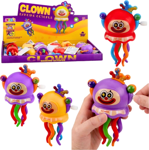 Aufzieh-Clownkrake – bunte Spielzeugfigur für Kinder