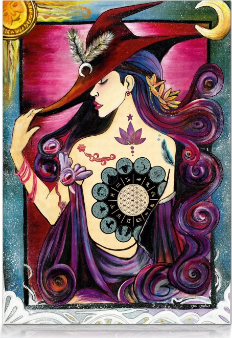 Puzzle Dame des Tierkreises 1000 Teile