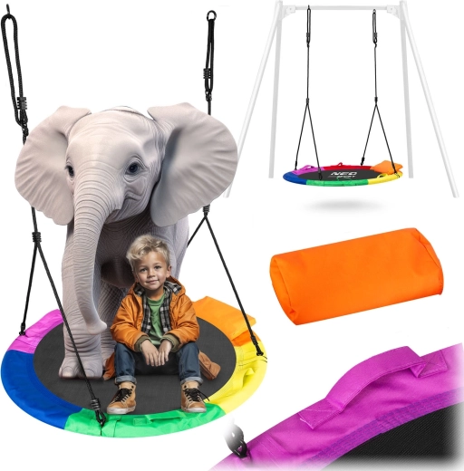 Neo-Sport Nestschaukel Swingo 110 cm Regenbogen