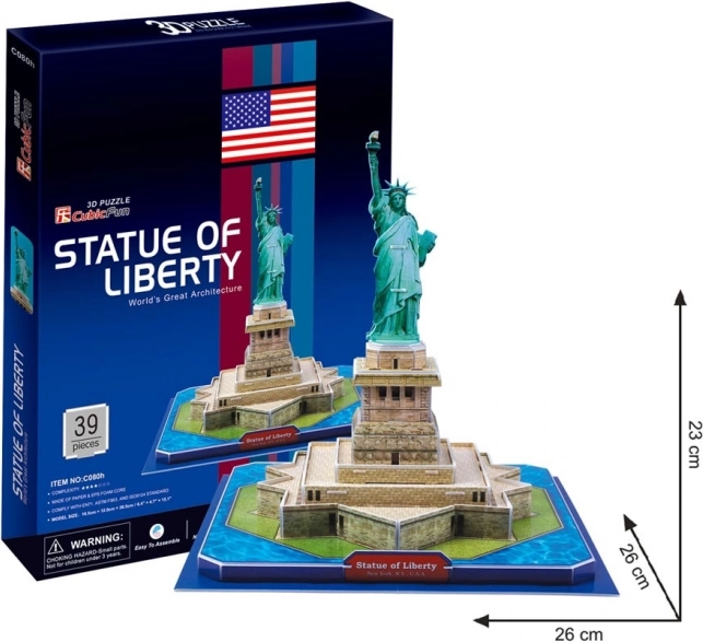 CubicFun 3D-Puzzle Freiheitsstatue 39 Teile