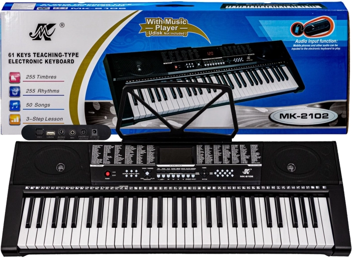 Keyboard MK-2102 mit Netzadapter, 61 Tasten