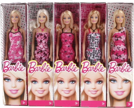 Barbie-Puppe in trendigem Kleid