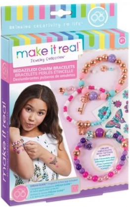 Make It Real Armband-Set und Tattoos – Blumen