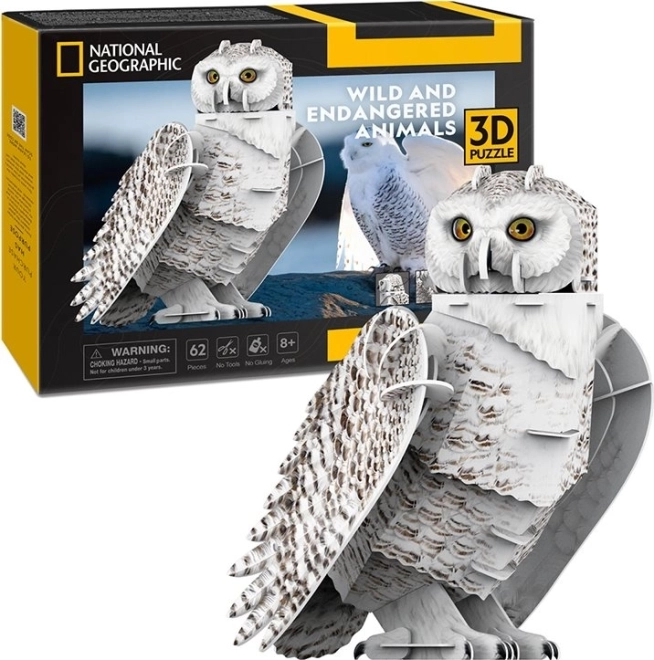 3D Puzzle Schneeeule