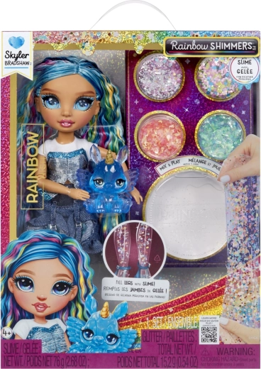RAINBOW HIGH Puppe mit Schleim und Glitzer – Skyler