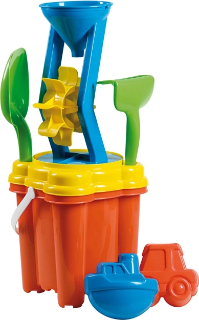 ANDRONI Sandspielset mit Sandmühle, 7-teilig