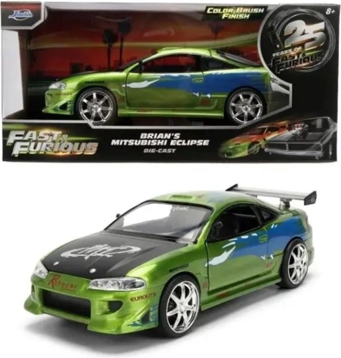 Jada Metallmodell Mitsubishi Eclipse 1995 aus dem Film Fast & Furious im Maßstab 1:24