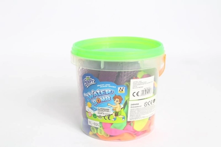 Wasserballons im Eimer – 12 Stück