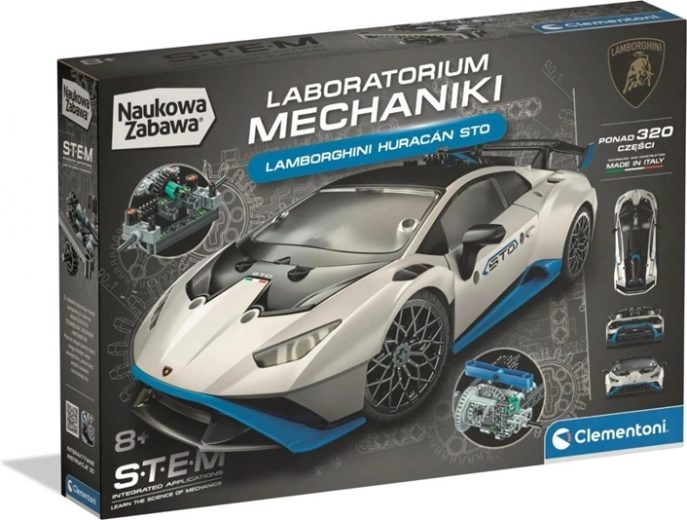 Clementoni Science & Play Labo Mech Lamborghini Huracán mechanischer Bausatz