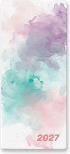 Monatsplaner 2027 Watercolour im PVC-Umschlag
