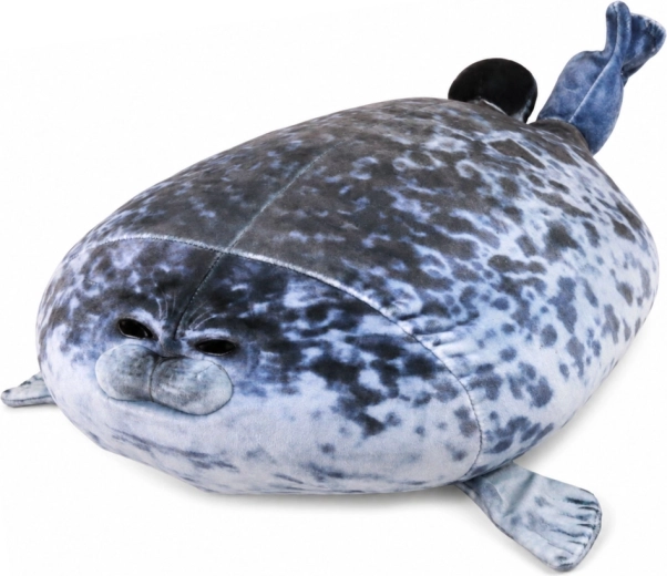 Plüsch-Seehund grau 38 cm