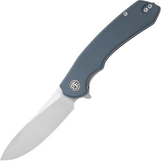 Petrified Fish Waterspout Taschenmesser 9 cm, Satin, blaues G10