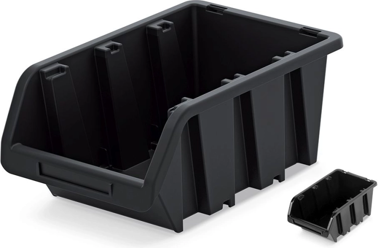 Kunststoff-Aufbewahrungsbox Truck 13,5 l, schwarz, stapelbar