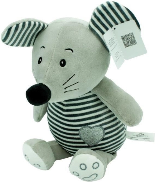 Maskottchen gestreift Hugs – Maus 26 cm