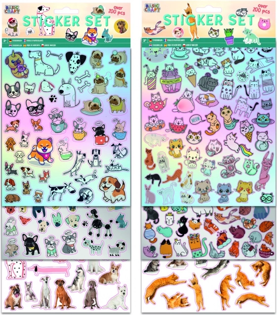 Sticker-Set Mega Hunde/Kätzchen
