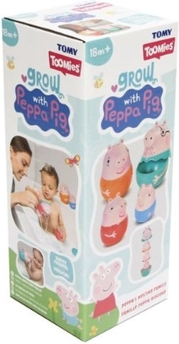 Tomy Peppa Pig Matroschka – Peppas Familie für die Badewanne