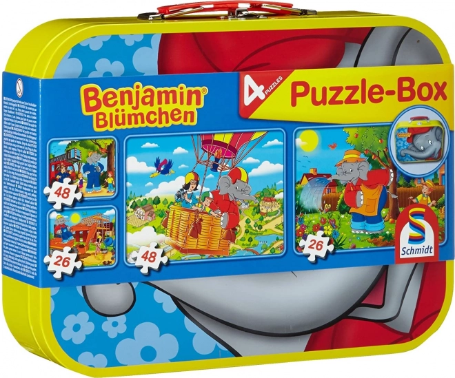 Schmidt Puzzle Benjamin Kvítko 4in1 in Blechkoffer