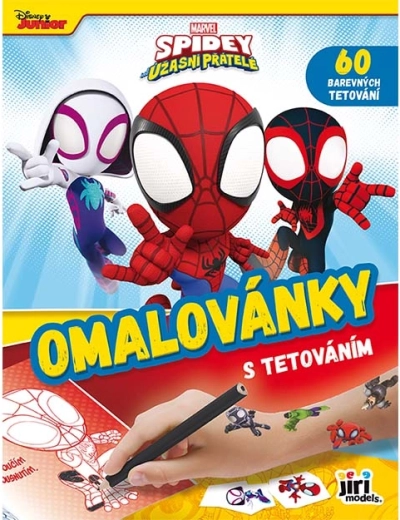 Malbuch mit Tattoos Spidey