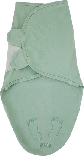 EKO Baumwoll-Pucktuch Ulitka mint für Babys 3–6 kg