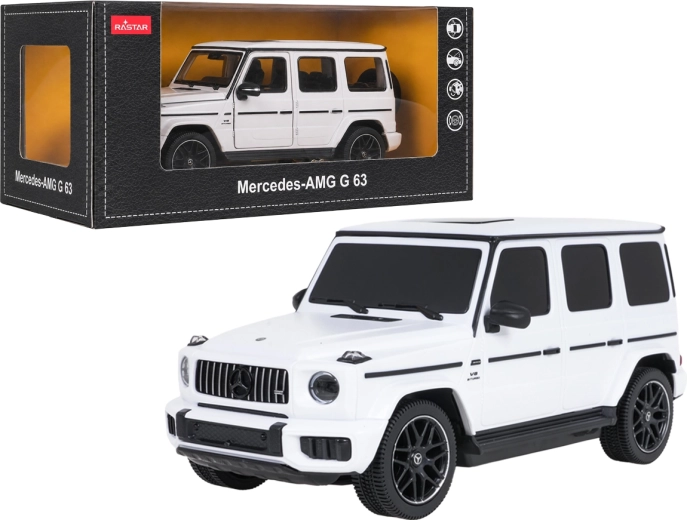 Automodell Mercedes-AMG G63 Rastar 1:24 weiß - 1 Stück