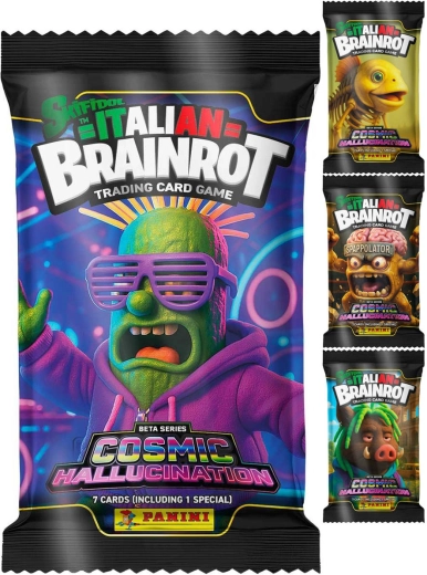 Panini Skifidol Italian Brainrot TCG Cosmic Hallucination Boosterpack – 1 Stück