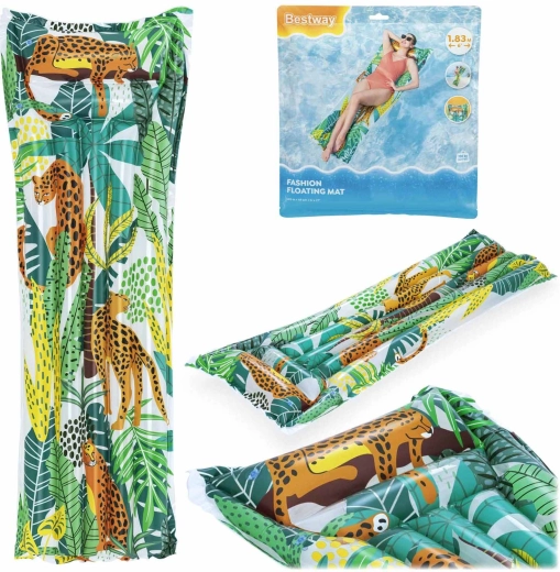 Bestway aufblasbare Strandmatratze mit Dschungelmotiv 183 × 69 cm - 1 Stück