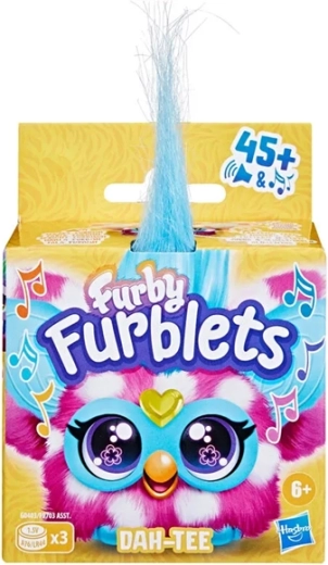 Furby Furblets Dah-Tee interaktives Mini-Plüschtier mit Clip
