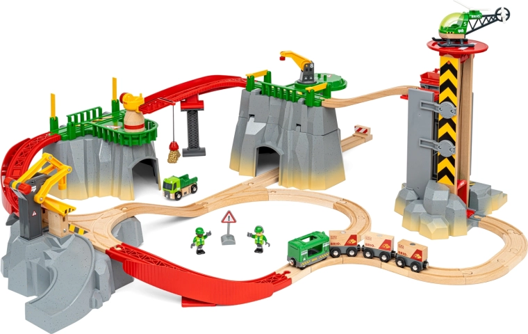 BRIO World Güterzug-Bergbahn-Set