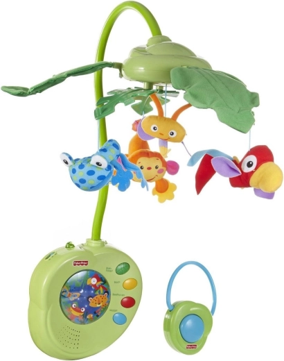 Fisher-Price Rainforest Musik-Mobile mit Fernbedienung – defekt