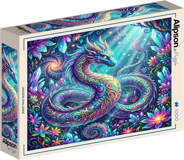 Alipson quadratisches Puzzle „Drachenherausforderung“ (1000 Teile)