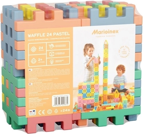 Konstruktionsbausatz Würfel 24 Pastell