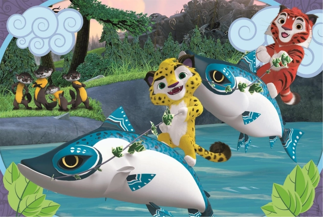 Puzzle CLEMENTONI Leo und Tig auf dem Wasser MAXI 24 Teile