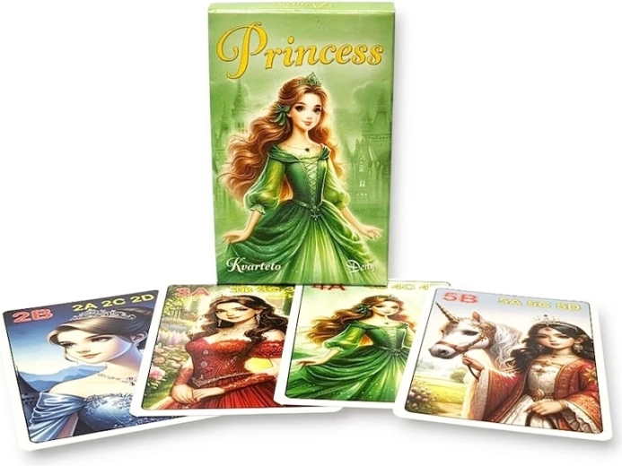 Quartett Prinzessinnen – Kartenspiel mit 32 Karten
