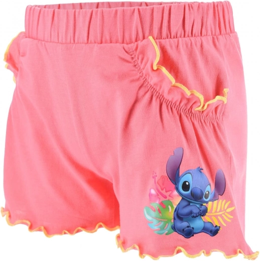Rosa Shorts für Kinder mit Lilo & Stitch – Größe: 98