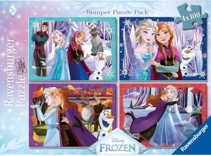 Ravensburger Puzzle Disney Die Eiskönigin 4×100 Teile