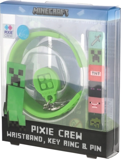 Pixie Crew 3-in-1-Set Armband, Schlüsselanhänger und Anstecker