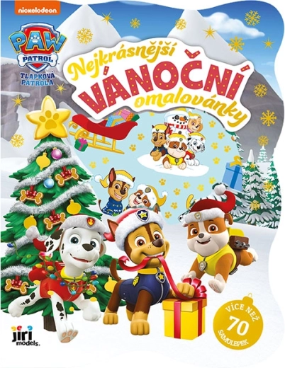 Weihnachts-Malbuch mit Aufklebern – Paw Patrol