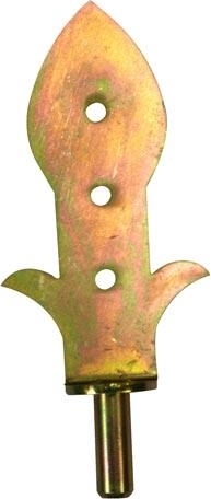 Verzierter Griff für Torband Zn gelb Bauer/Bäuerin