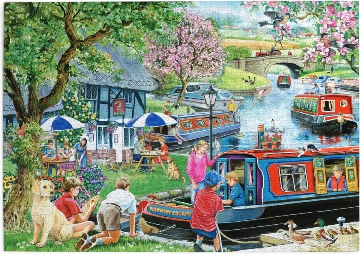 Puzzle House of Puzzles Hausboote, 1000 Teile