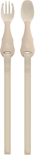 Bibado Handi Kinderbesteck mit Clip Fawn