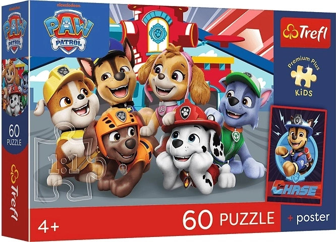 Kinderpuzzle Premium Plus Kids „Hunde am Nachmittag“ 60 Teile