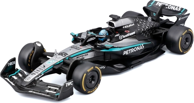 Bburago Formel-1-Modell Mercedes‑AMG Petronas W16 2025 George Russell im Acryl-Displaycase (1:43)