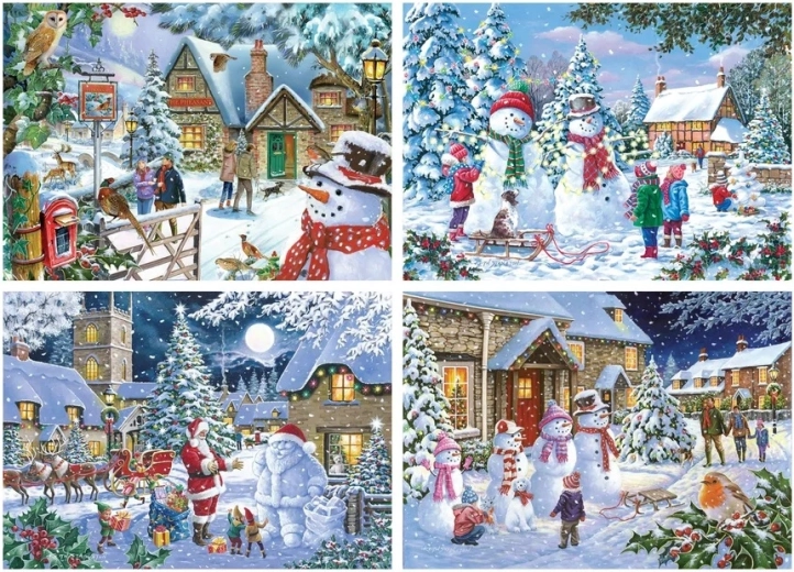 Puzzle Es schneit 4 × 500 Teile