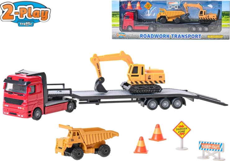 2-Play Traffic Bagger 25 cm – Metall und Kunststoff, Freilauf