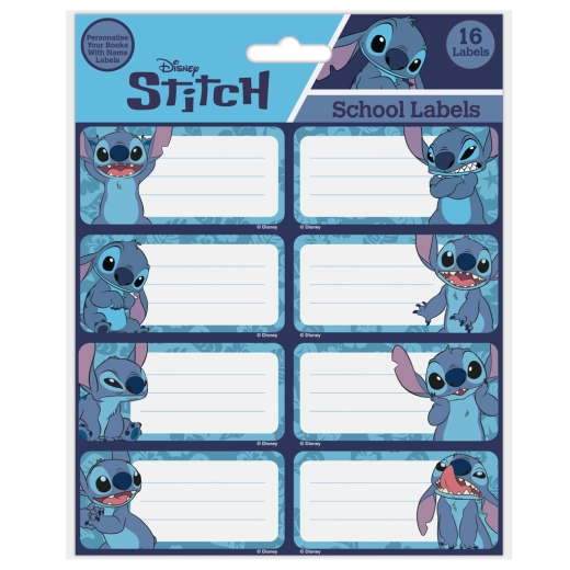 Lilo & Stitch Heftetiketten mit Stitch