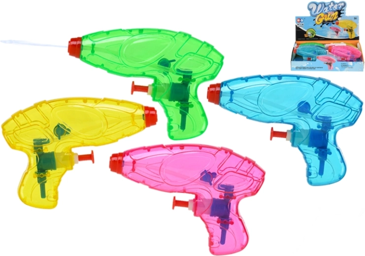 Wasserpistole 12 cm – Set mit 12 Stück, 4 Farben