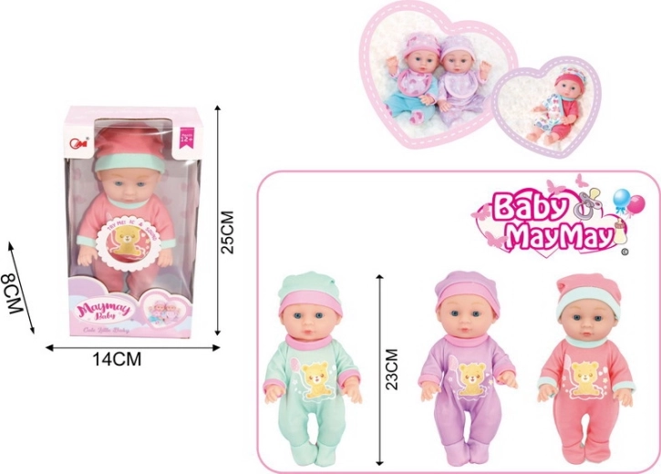 Baby-Puppe mit Soundeffekten 22 cm